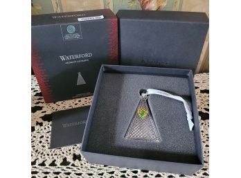 NEW IN BOX WATERFORD CRYSTAL CHRISTMAS TREE ORNAMENT