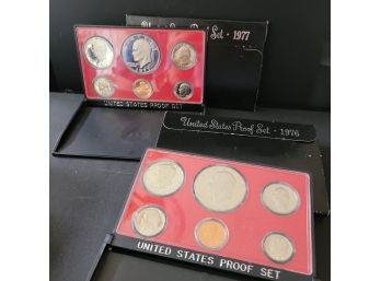 United States Proof Coin Sets 1976 And 1977