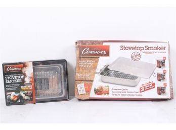 Pair Of Cameron's Stovetop Smokers *Small & Large* New