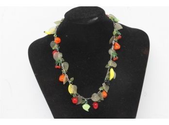 Hand Crafted Glass Fruit Ladies Necklace