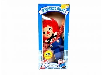Vintage Playskool Raggedy Andy The Original Doll With A Heart Plush Doll New In Box
