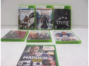 Xbox 360 Game Lot With (1) Xbox One