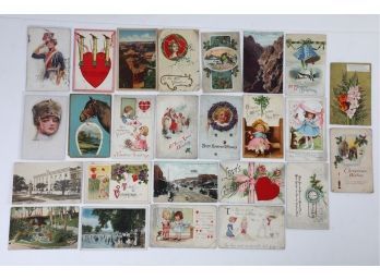 Vintage 1912-1915 Post Card Lot With Lottie Susabal Cards