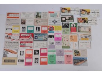 Large Grouping Of Waterbury Connecticut Advertising Blotters