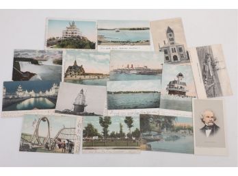 Grouping Early 1900's Point Of Interest Postcards