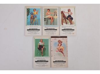 5 1940's Mac Dermid Risque Cover Notepads