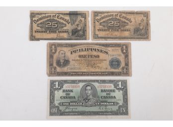 Grouping Of Interesting Paper Currency - See Description For List