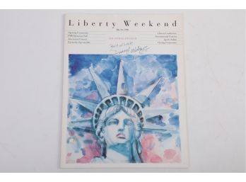July 3-6 1986 'Liberty Weekend' Program Signed By Several Members
