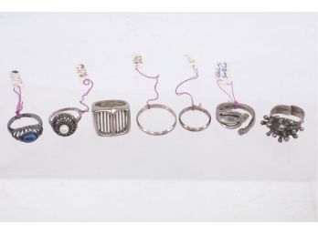 5 Sterling Silver Rings Plus 2. 800 Silver Rings