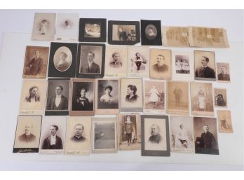 Large Grouping Of Card Photographs - Album & Other Cabinet Card, CDV  2 Photographs