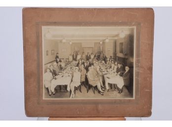 Large  1929 Cabinet Card Photograph Of Waterbury Connectiut YMCA Dinner