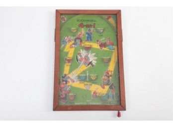 1920-30 Wood Frame Table Top Pin Ball 'Poosh-M-Up Jr'
