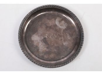 Small Sterling Silver Round Tray