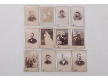 Large Grouping Late 1800 Early 1900 Card Photographs From 2 Local Estates