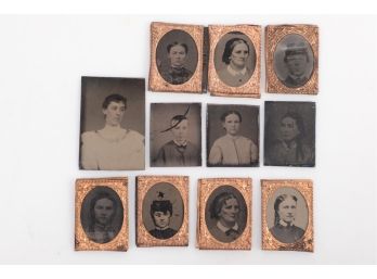 11 Gem Size Tintypes Most Likely School Class Related