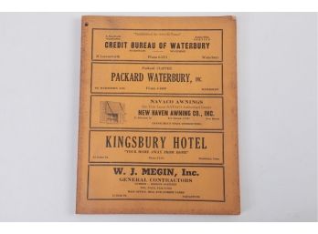 1956-57 Donnelly's Yellow Book For Waterbury Connecticut