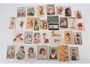 32 Larger Format Victorian Trade Cards