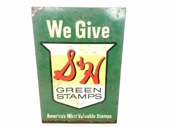 Double Sided S&H Green Stamps Sign