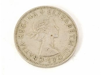 1961 English Silver Coin Half Crown