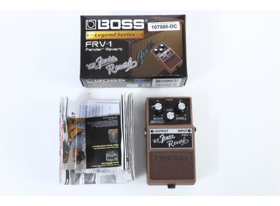 Boss FRV-1 Fender Reverb 63 Guitar Effect Pedal