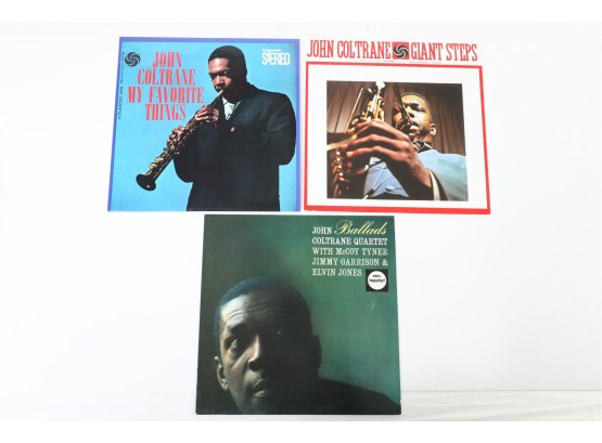 3pc Vinyl Record Lot John Coltrane