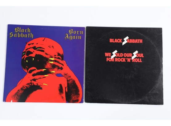 2pc Black Sabbath Vinyl Record Lot