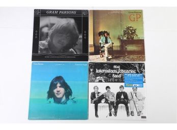 4pc Gram Parsons Vinyl Record Lot