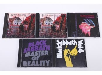 5pc Black Sabbath CD Lot