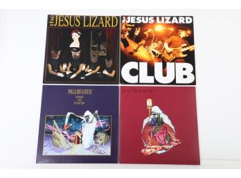 4pc Vinyl Record Lot The Jesus Lizard And Pallbearer