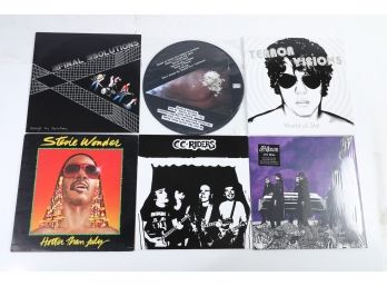 6pc Vinyl Record Lot Final Solutions Jay Reatard Terror Visions Stevie Wonder CC Riders Pallbearer