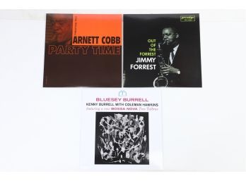 3pc Vinyl Record Lot Arnett Cobb Jimmy Forrest Kenny Burrell