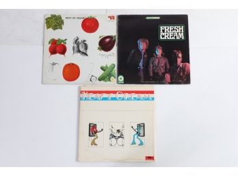 3pc Cream Vinyl Record Lot