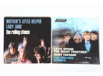 2pc 45rpm The Rolling Stones 45s Records