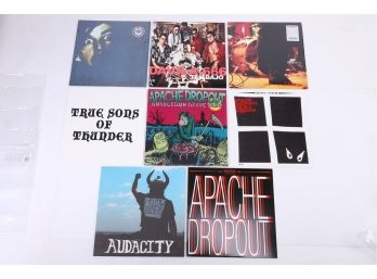 8pc Vinyl Record Lot Apache Dropout, Mellow Cruisers, Cosmonauts, Etc.