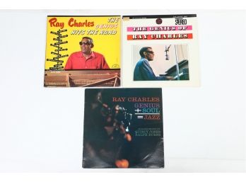 3pc Ray Charles Vinyl Record Lot