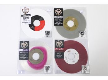 4pc Side By Side Record Store Day Exclusives 45s 45rpm Dio The Cure Devo Killswitch Engage Etc
