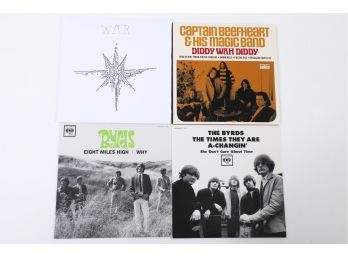 4pc Assorted 45s 45rpm Lot The Byrds War Captain Beefheart