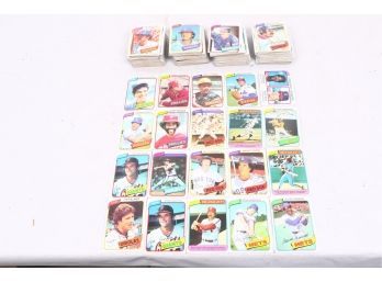 Group Of Vintage 1980 Baseball Cards
