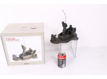 Field & Stream Collection 'fishing Buddies' Sculpture Inspired By May 1930 Cover New In Box