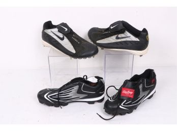 Rawlings And Nike Men's Baseball Shoes Size 10 And 13