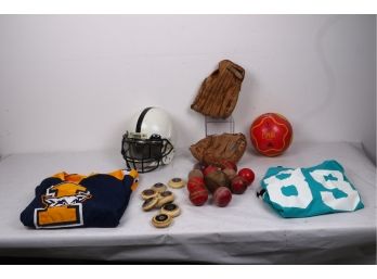 Group Of Sports Related Items