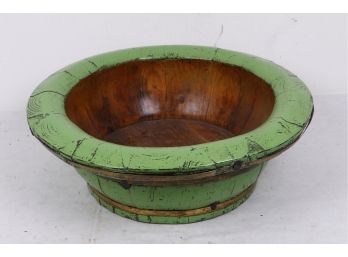 Large Chinese Wooden Bowl