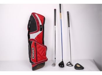 Ogio Golf Bag Together With 3 Golf Clubs