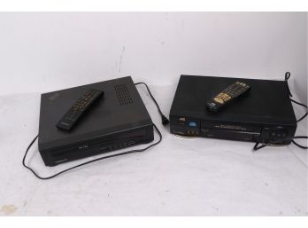 2 Vintage VHS Players