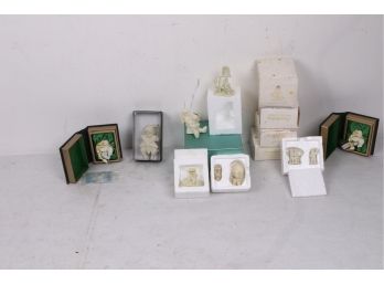 Group Of Snow Baby Ornaments And Statues New In Boxes