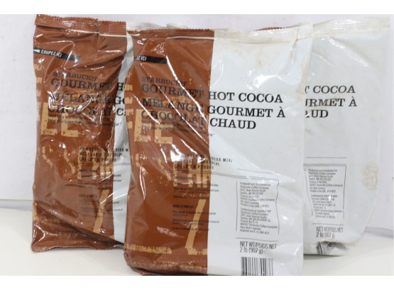 3 Bags Of Starbucks Gourmet Hot Cocoa Mix 2 - 2lb Commercial Bags