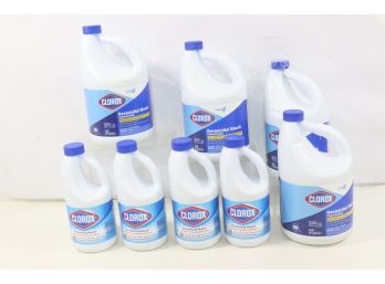 Group Of 8 Clorox Germicidal & Disinfecting Bleach