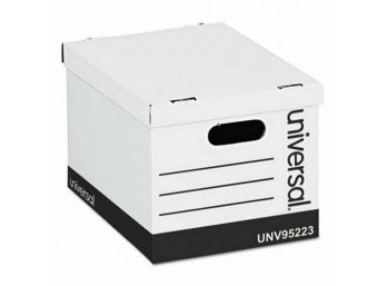 Universal Storage Box, Lift-Off Lid, White, 12 Per Carton