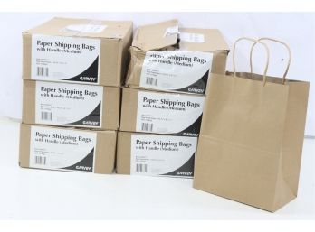 6 Boxes Of  COSCO Premium Paper Shipping Bags 8 X 10 1/4 Brown 50/Box