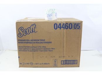 80 Rolls Of  Scott Essential Standard Roll Bathroom Tissue, Septic Safe, 2-Ply, White, 550 Sh